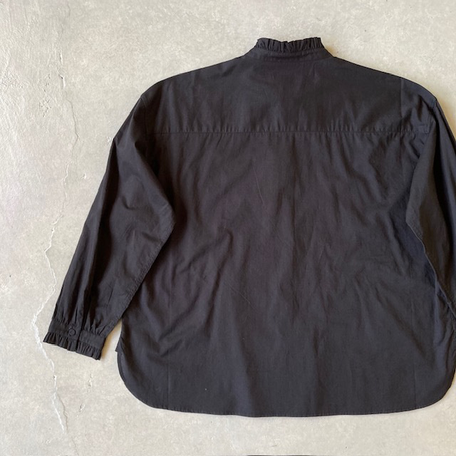 maison de soil 60s ORGANIC CAMBRIC with ENB FRILL COLLAR SHIRT