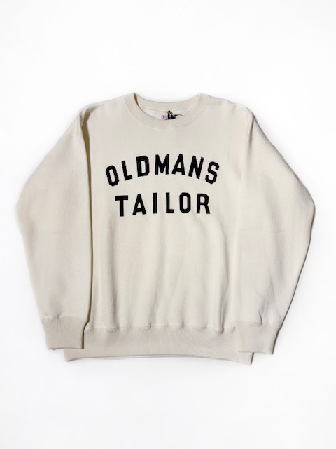 OLDMAN’S TAILOR OMT PRINT CREW SWEAT “ FLOCKY PRINT ”
