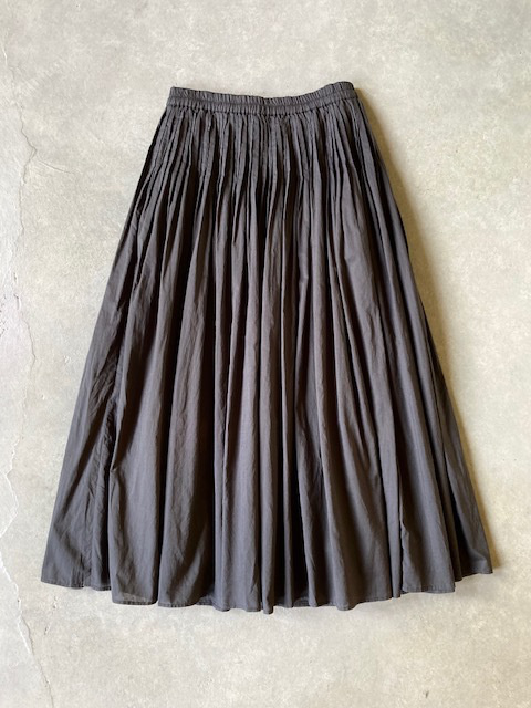 maison de soil 60s ORGANIC CAMBRIC PLAIN PINTUCK FLARED SKIRT