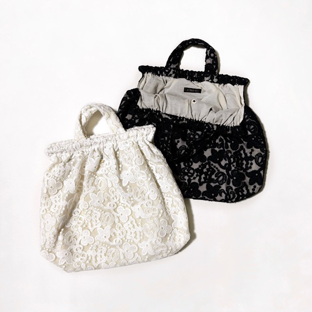 R&D.M.Co- (OLDMAN'S TAILOR) CROWN MOTIF LACE BAG