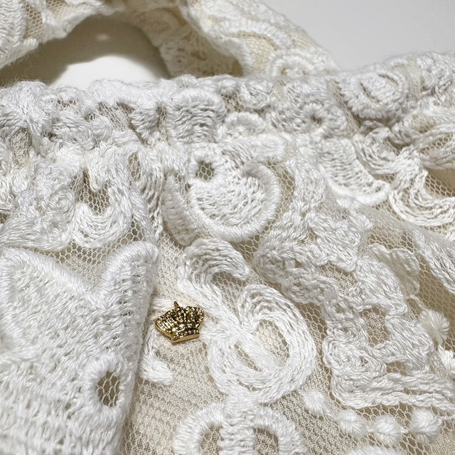 R&D.M.Co- (OLDMAN'S TAILOR) CROWN MOTIF LACE BAG