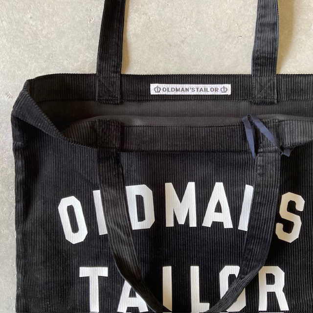 OLDMAN'S TAILOR OMT PRINT TOTE BAG " CORDUROY "