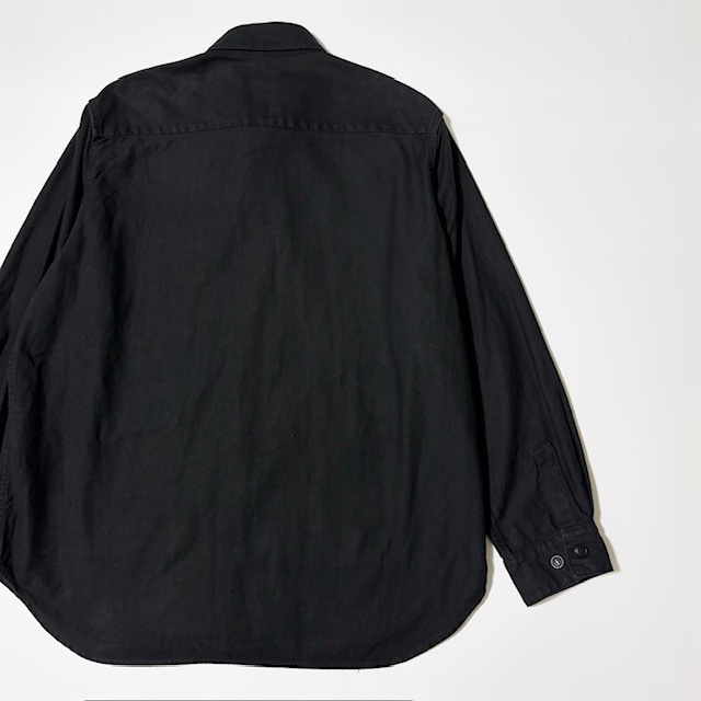 SAGE DE CRET コットンリネンバッグサテンロングシャツジャケット