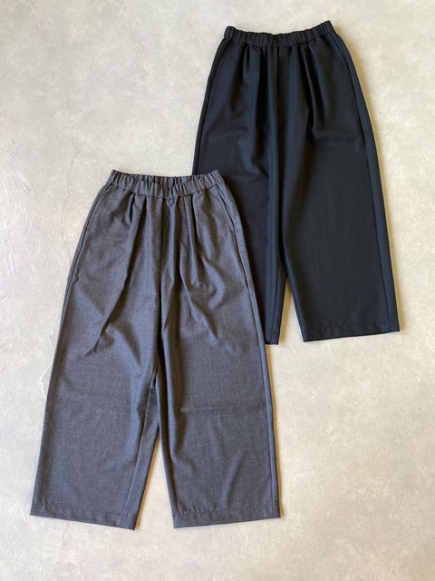 maison de soil WORSTED SERGE 2TUCK WIDE EASY PANTS