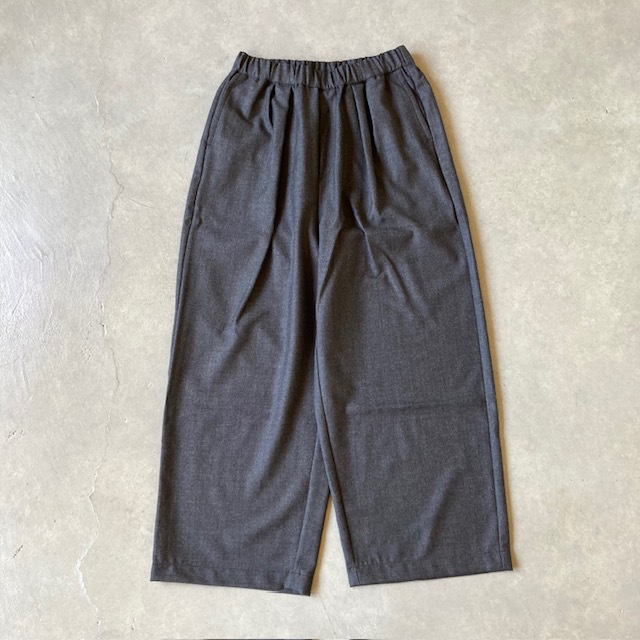 maison de soil WORSTED SERGE 2TUCK WIDE EASY PANTS