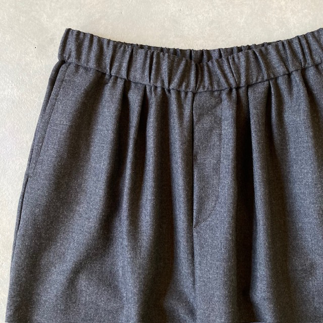 maison de soil WORSTED SERGE 2TUCK WIDE EASY PANTS