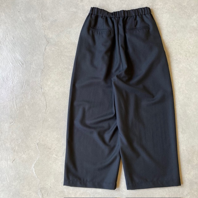 maison de soil WORSTED SERGE 2TUCK WIDE EASY PANTS