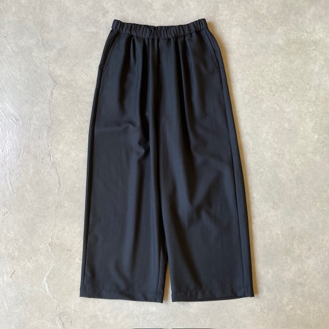 maison de soil WORSTED SERGE 2TUCK WIDE EASY PANTS