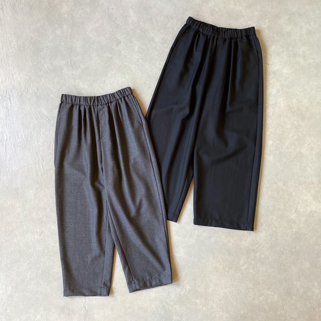 maison de soil WORSTED SERGE 2TUCK WIDE EASY PANTS