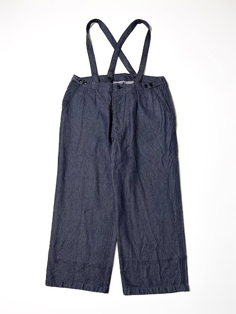 ARMEN  WOOL / COTTON TWILL  ADJUSTER TACK PANTS  with SUSPENDERS