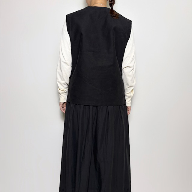 Arte poveraモールスキン Vネックベスト