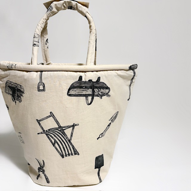 R&D.M.Co- (OLDMAN'S TAILOR) GREAT GREEN THUMB MARCHE BAG (TALL)