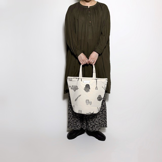 R&D.M.Co- (OLDMAN'S TAILOR) GREAT GREEN THUMB MARCHE BAG (TALL)