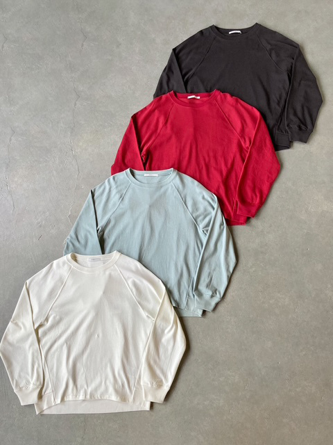 JOHNBULL  プレーティング天竺ラグランプルオーバー