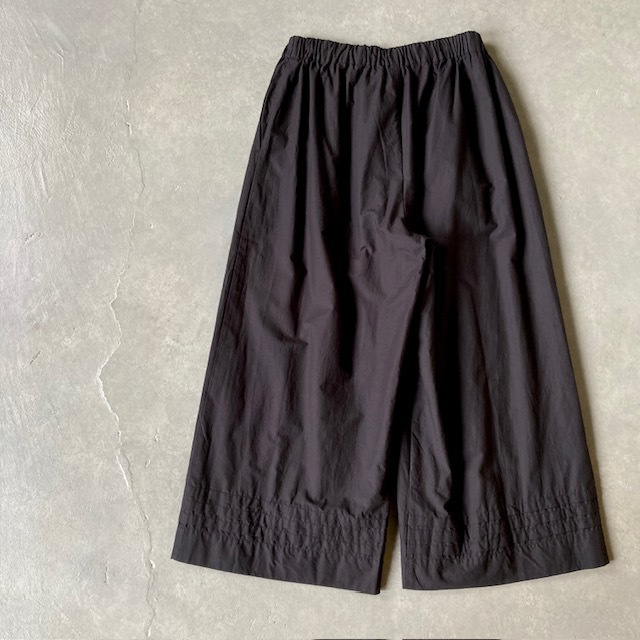 SOIL 40s POPLIN PLAIN HEM PLEATS  EASY PANTS