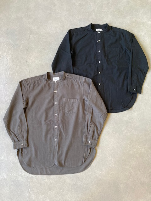 RINEN ライトモールスキン スタンドカラーシャツ