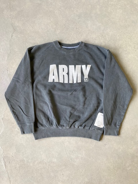 TOP KHAKI by Johnbull ARMYオーバーダイスウェットシャツ