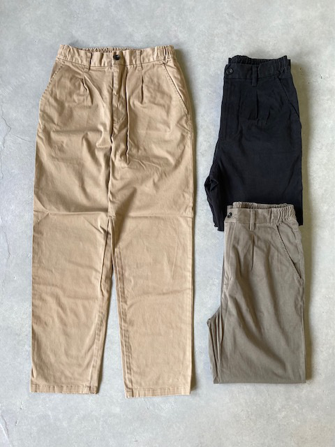 JOHNBULL  ライトモールスキンワンタック  イージーパンツ