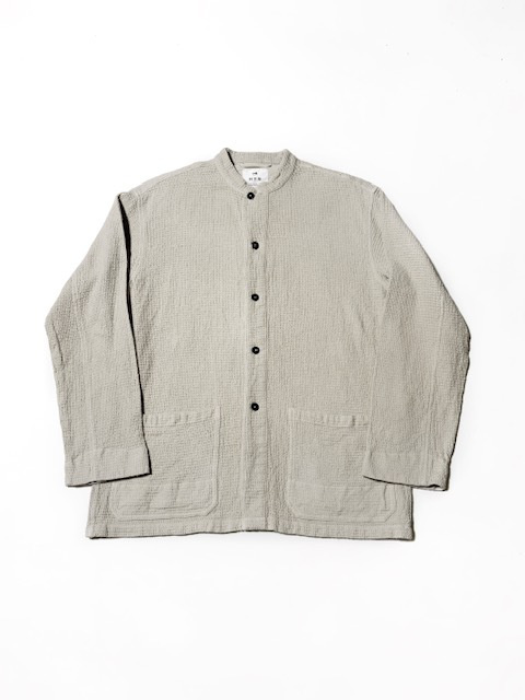 HTS (HARROW TOWN STORES) WAFFLE PLAIN OVERDYE STAND COLLAR COVER ALL