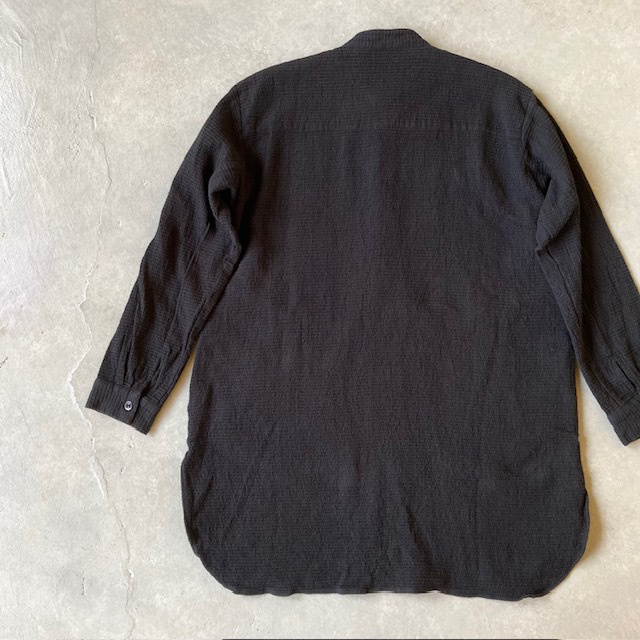 HTS (HARROW TOWN STORES) WAFFLE PLAIN OVERDYE STAND COLLAR SHIRTS