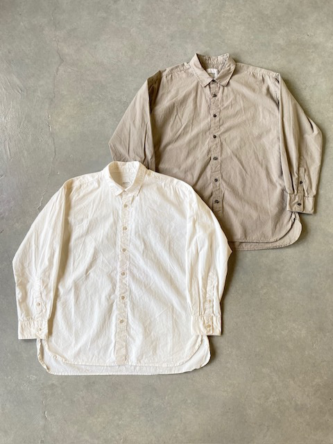 ARMEN  40s POPLIN UTILITY  REGULAR COLLAR SHIRTS