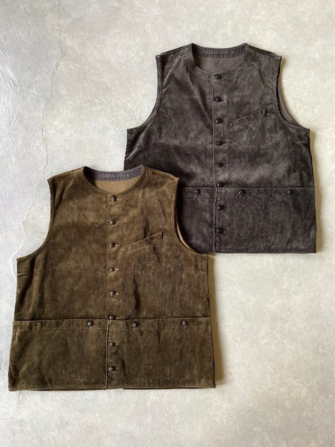 Nigel Cabourn FRENCH WORK VEST 8W CORDUROY