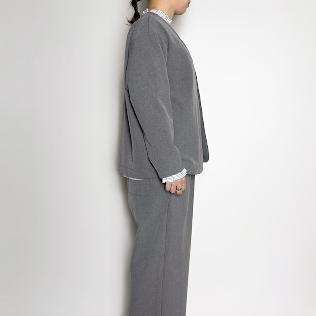 PRIT ツイルストレッチ裏起毛 トッパーカーディガンJK