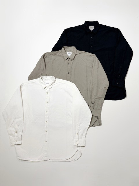 ARMEN  40s POPLIN UTILITY  REGULAR COLLAR SHIRT