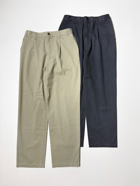 JOHNBULL  コットンスウェードタックイージーパンツ