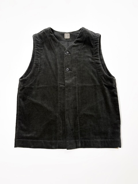 結-yui- 2 BUTTON VEST (RIBLESS CORDUROY)