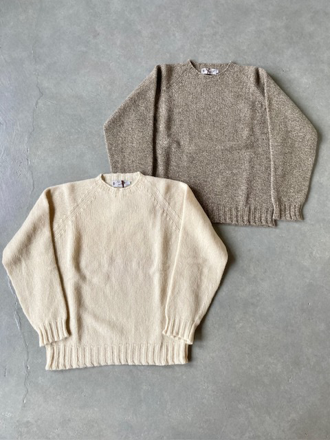 NOR' EASTERLY 2PLY SUPERSOFT SHTLAND WOOL RAGLAN CREW