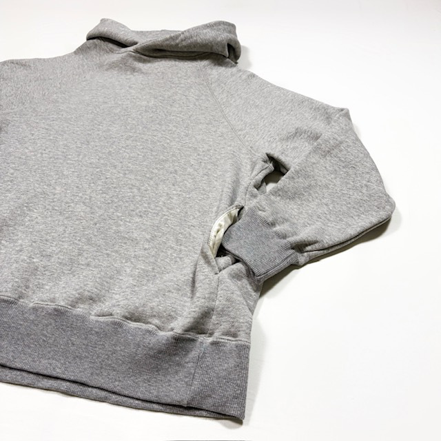 PRIT 裏毛起毛ラグランスリーブフードプルオーバー