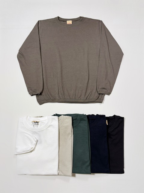 Goodwear  7.2oz HEAVY WEIGHT COTTON  CREW-NECKL/S TEE CUFF  and HEM RIB