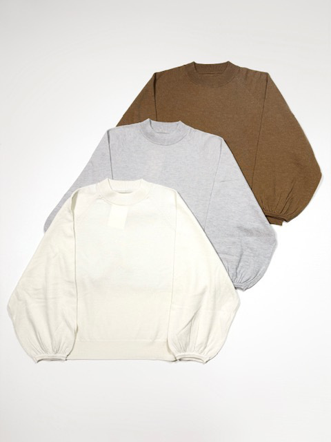 Gauze  RAGLAN SLEEVE WIDE KNIT  PULL OVER