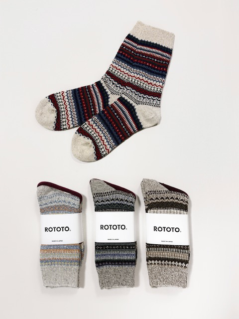 ROTOTO  NORDIC PATTERN SOCKS