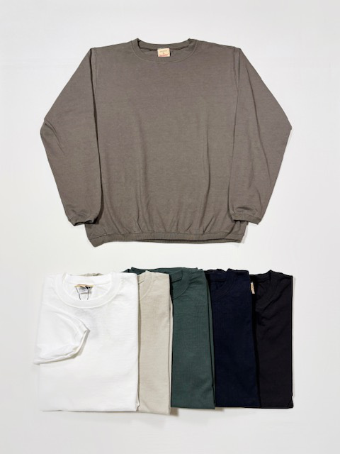 Goodwear  7.2oz HEAVY WEIGHT COTTON  CREW-NECKL/S TEE CUFF  and HEM RIB