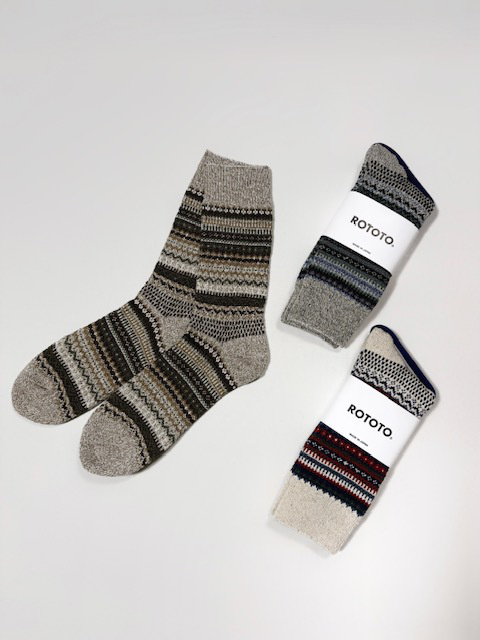 ROTOTO  NORDIC PATTERN SOCKS