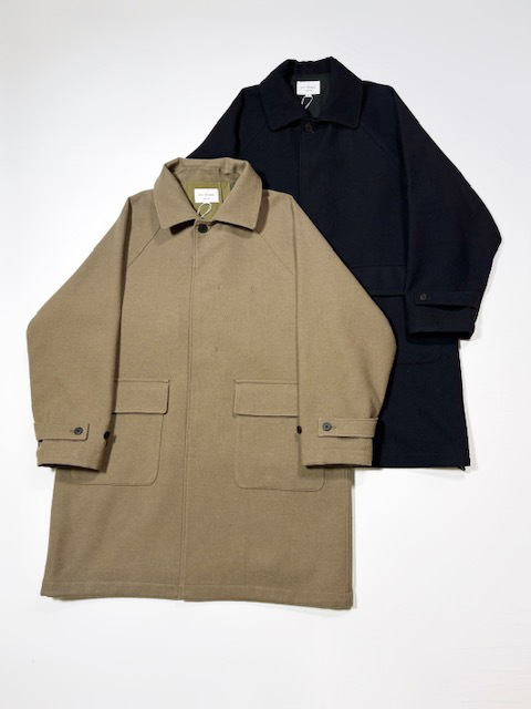 STILL BY HAND ウールナイロンバルカラーコート