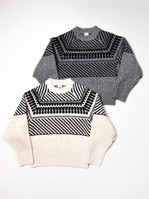 IKITSUKE ノルディックモックネッ ドルマンスリーブニット