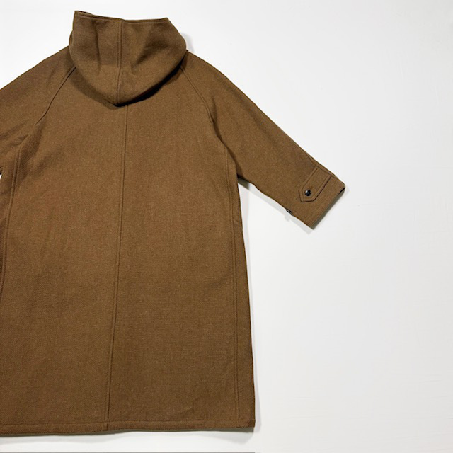 HTS HEAVY WEIGHT WOOL TWILL HOODED COAT