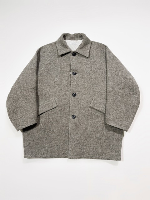 STILL BY HAND WM ウールハーフステンカラーコート