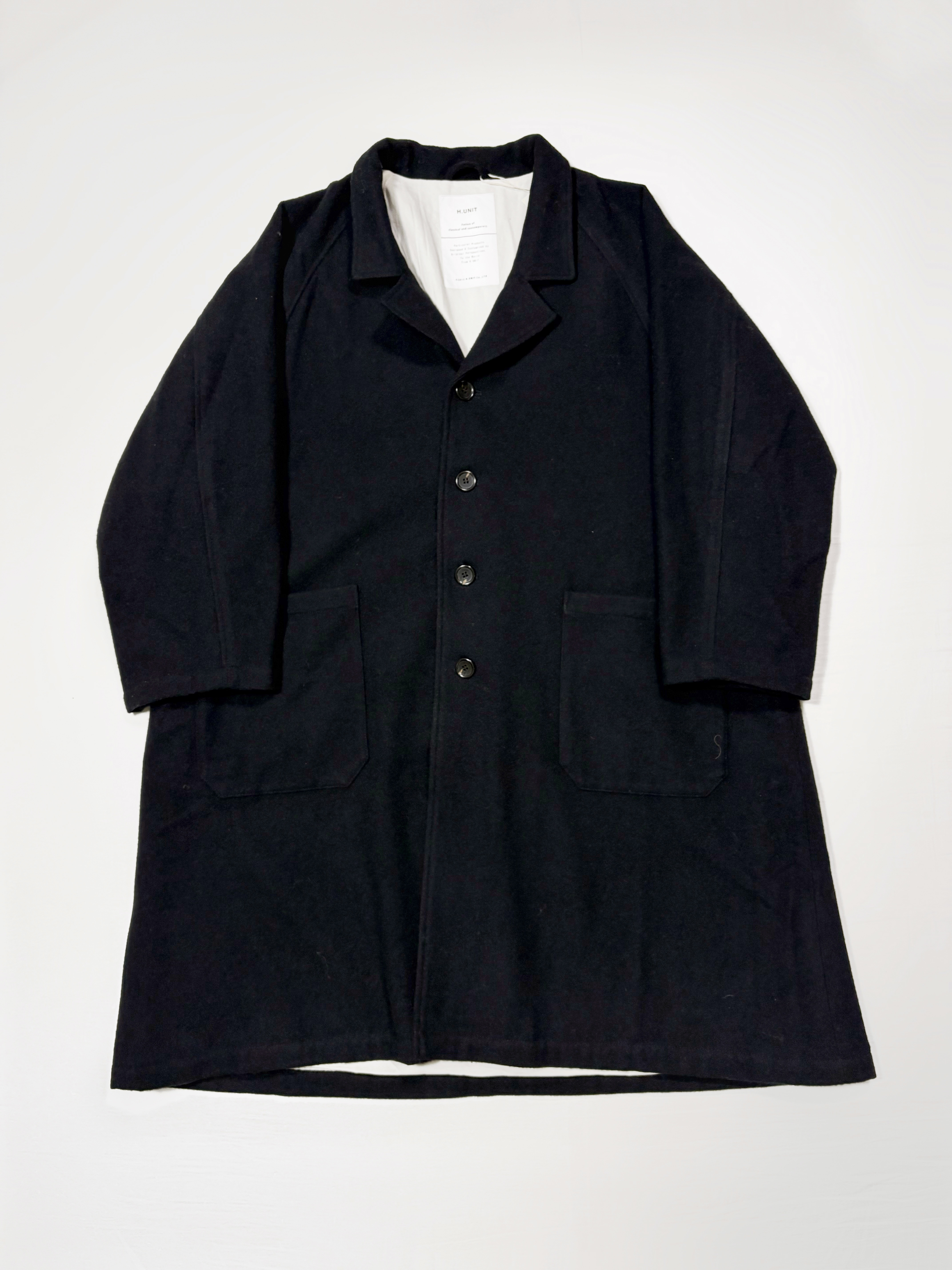 H.UNIT WOOL RAGLAN ATELIER COAT
