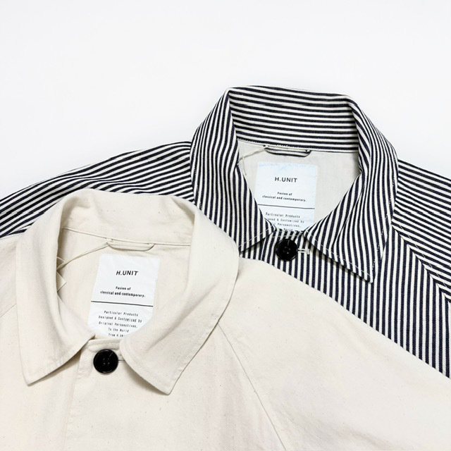 H.UNIT　DENIM SOUTIEN COLLAR COAT