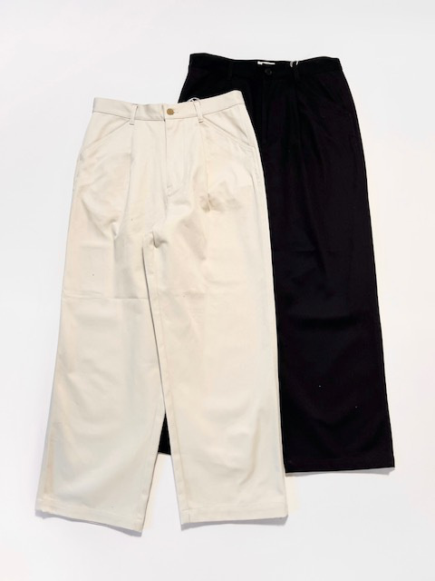 STILL BY HAND タックワイドペインターパンツ