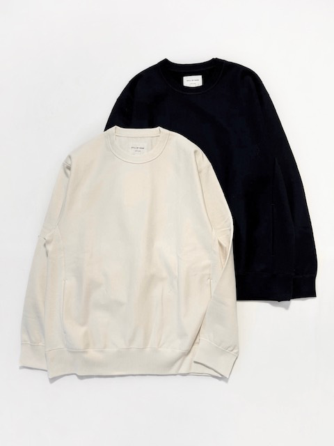 STILL BY HAND ハイゲージ裏毛クルーネック