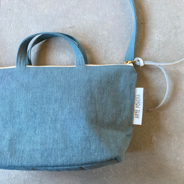 Arte povera リネンシーツ サコッシュ (S)