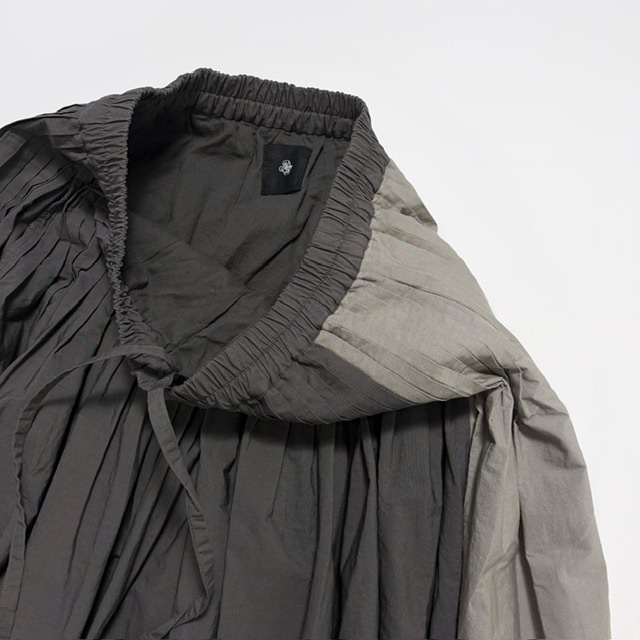 maison de soil 40s ORGANIC POPLIN CRAZY PATCHWORK PINTUCK FLARED SKIRT