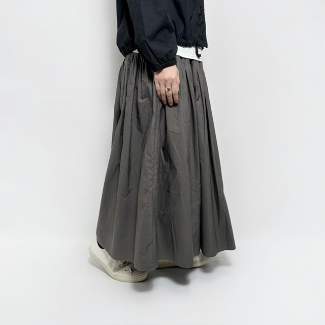 maison de soil 40s ORGANIC POPLIN CRAZY PATCHWORK PINTUCK FLARED SKIRT