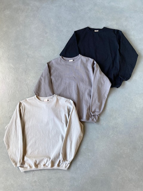 Goodwear 7.2oz HEAVY WEIGHT COTTON CREW-NECK L/S TEE CUFF and HEM RIB