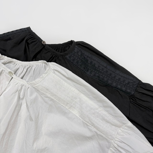 Gauze ANTIQUE LACE MODERNIST BLOUSE